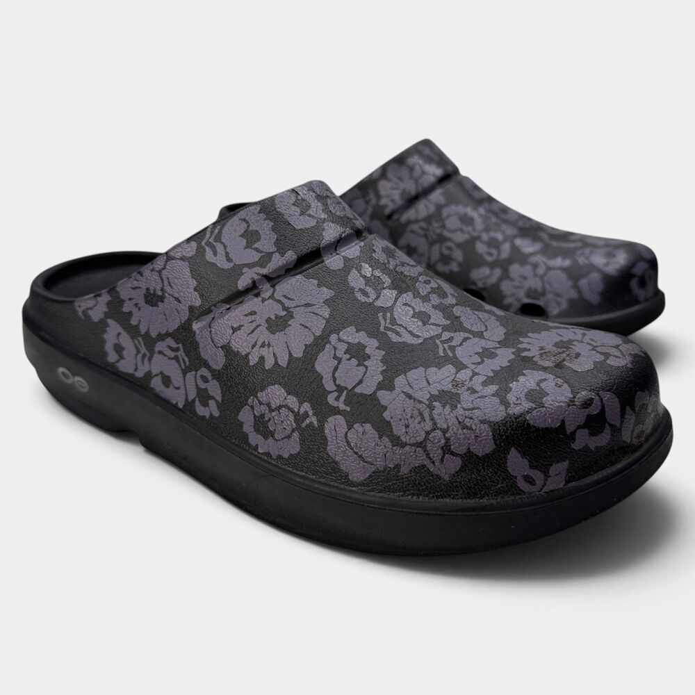 OOFOS OOcloog Limited Edition Floral Clogs Women’s 9 Men’s 7
